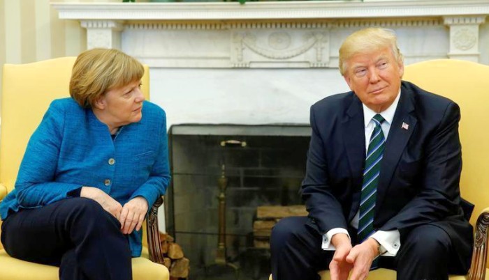 Angela merkel y donald trump
