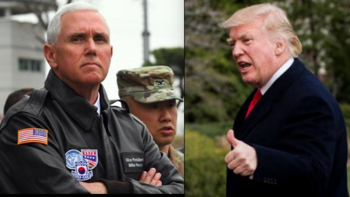Mike pence donald trump corea del norte