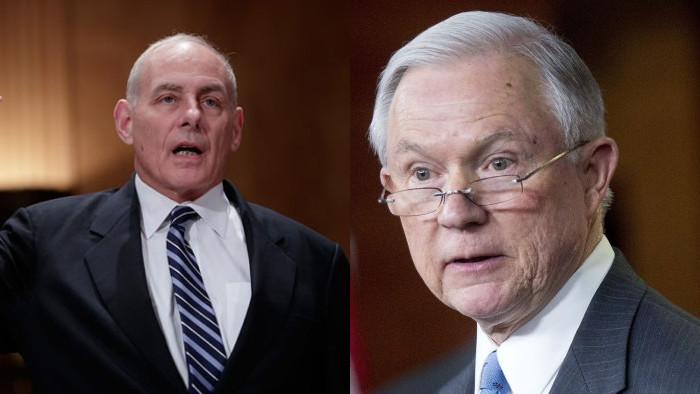 John kelly y jeff sessions