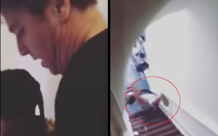 Anfitrión de Airbnb arroja a mujer por las escaleras al correrla