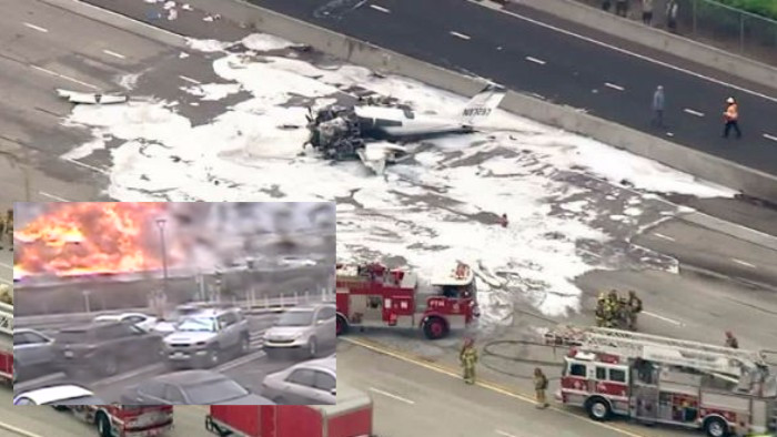 Se desploma avioneta en carretera de California