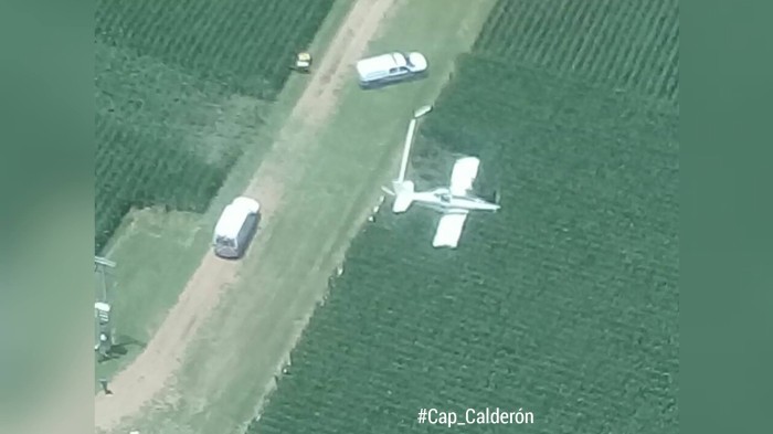 Avioneta fue consumida por las llamas