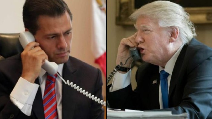 Llamada pe a nieto trump