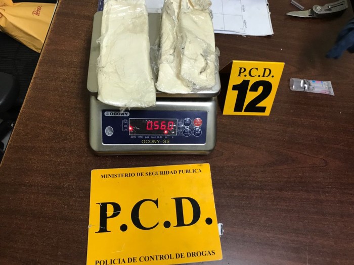 Arrestan a dos mexicanos con cocaína en Costa Rica
