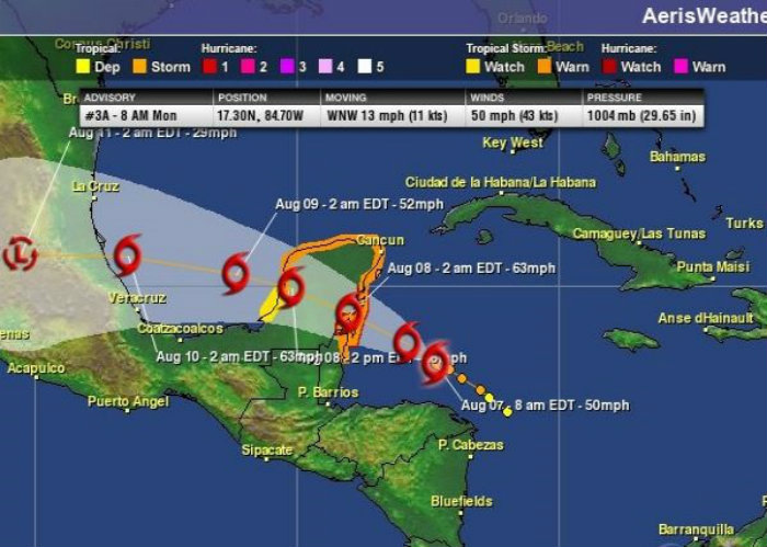 Gobierno de Tamaulipas se prepara ante efectos de Franklin