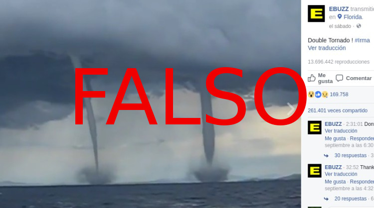 Irma falsos tornados