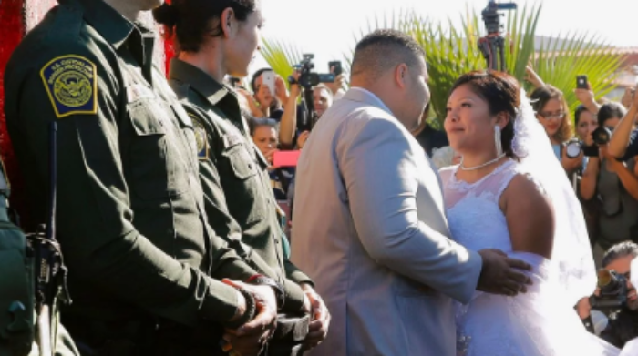 Lo dejan casarse en la frontera y resulta que es narco