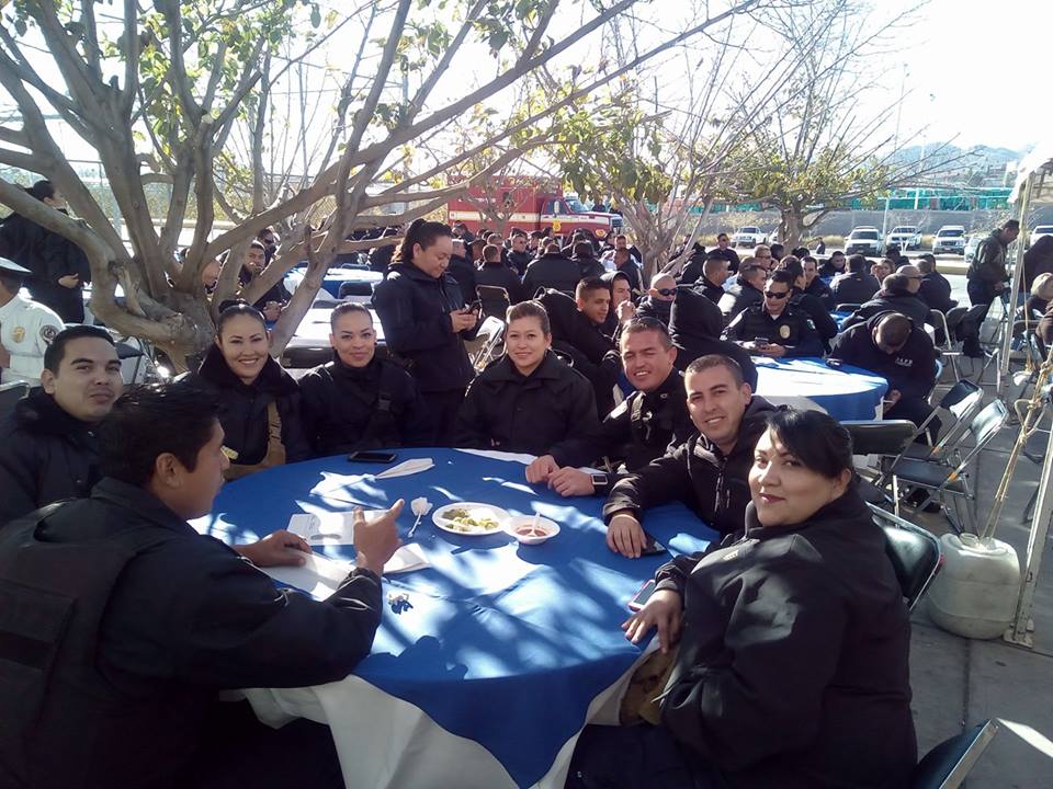Policias festejo