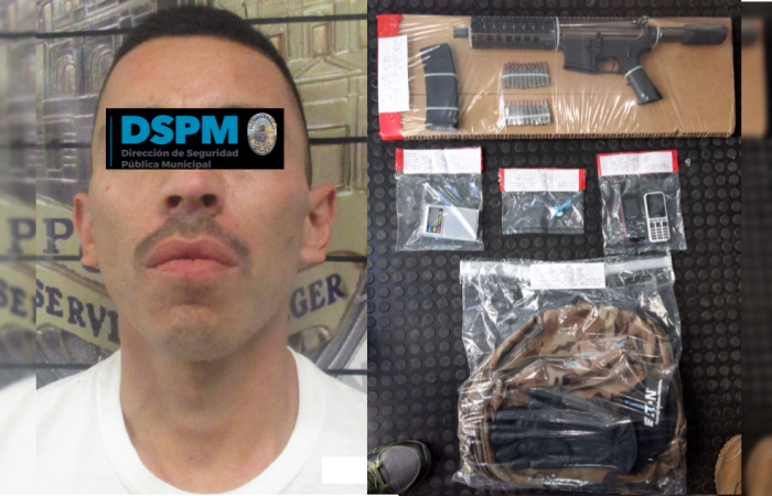Detenido arma villa juarez