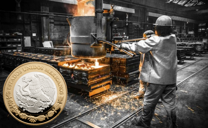 Acero peso mexicano