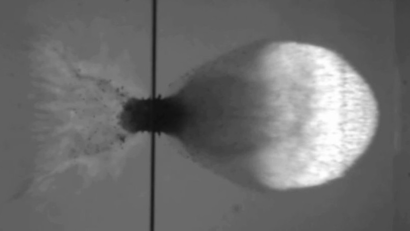 Hypervelocity impact testing article mob
