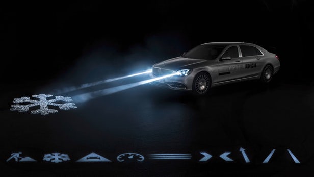 Mercedes maybach digital light smart headlights 10