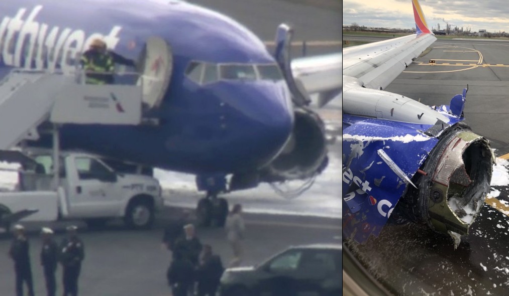 Avión aterriza de emergencia en Filadelfia por explosión de motor