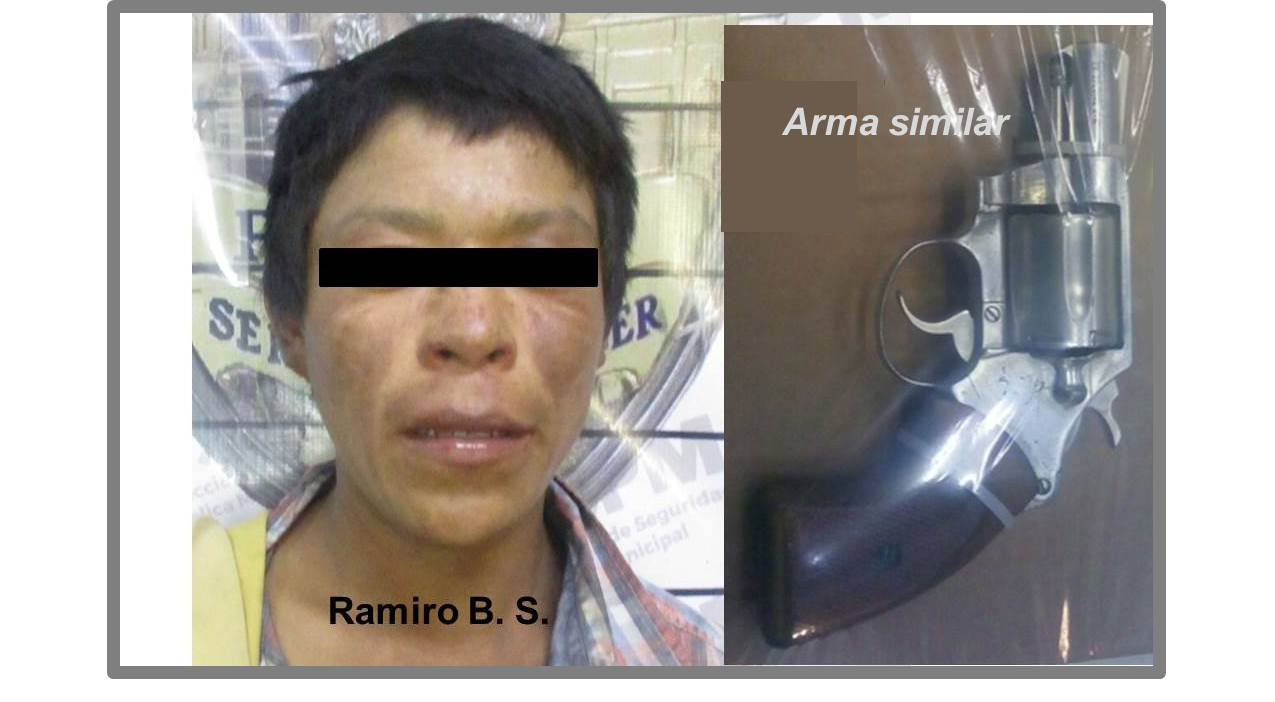 Detenido con arma de utiler a 1