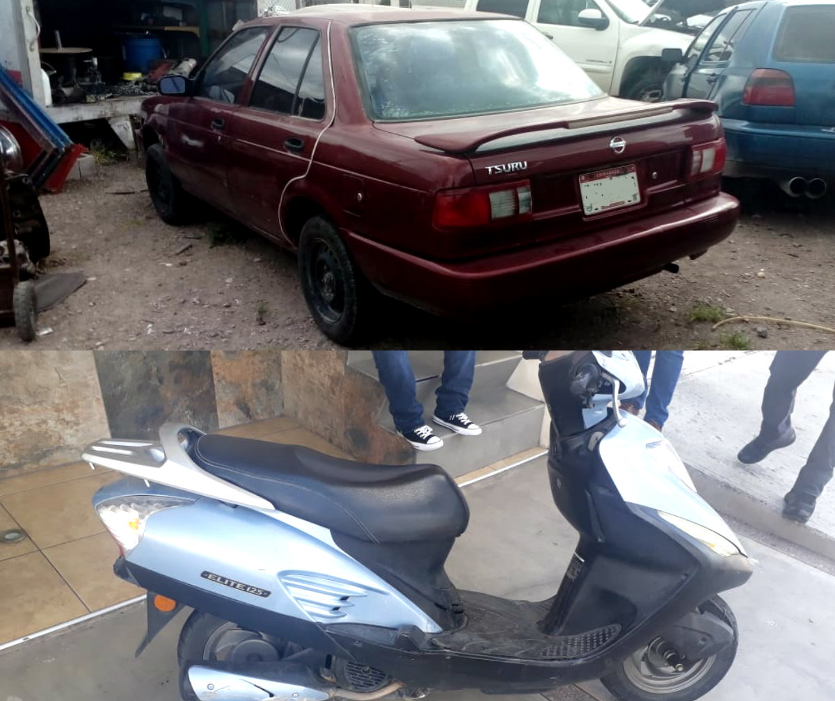 Veh culos robados recuperados