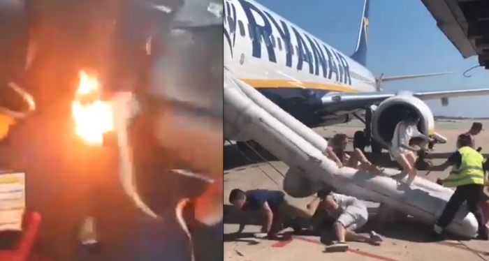 Evacuado por incendio un avión de Ryanair en El Prat