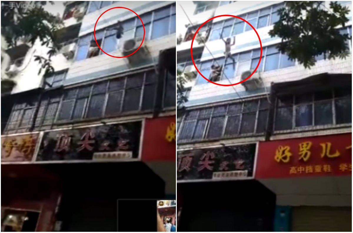 Ni os china incendio