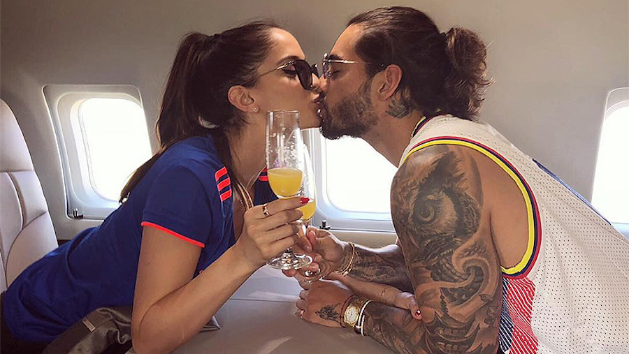 Maluma y su novia