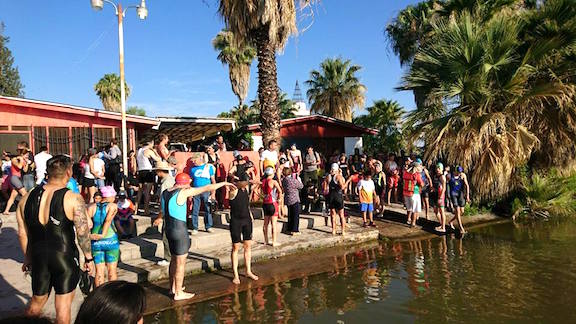 Triatlon lago colina