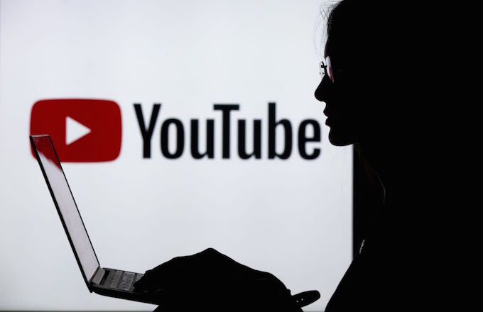 Woman on youtube
