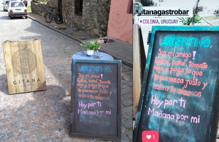 Restaurante oferta hermano argentino paga lo que puedas