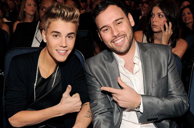 Justin bieber scooter braun