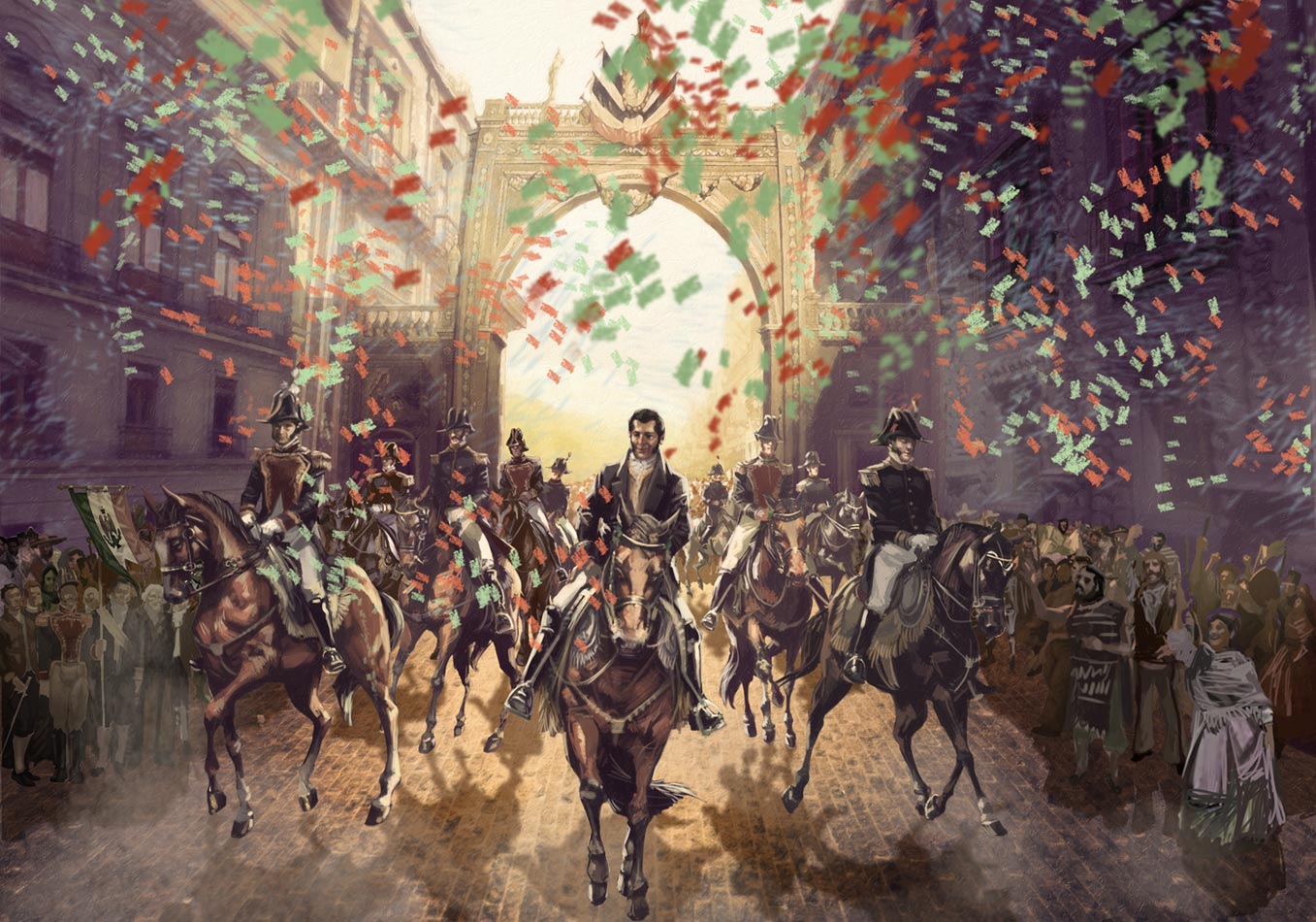 Iturbide y ejercito trigarante baja