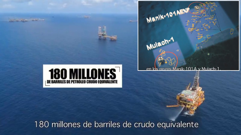 Pemex hallo petroleo 180 millones barriles manik mulach