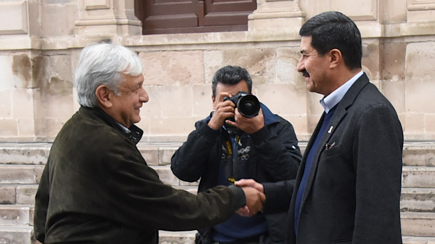 Amlo corral en palacio gobierno