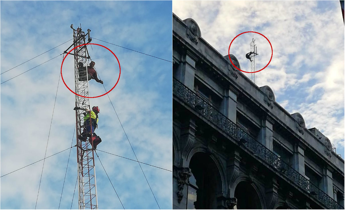 Bajar antena