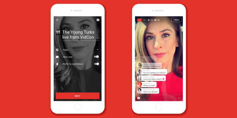 YouTube lanzará YouTube Live para competir con Facebook Live