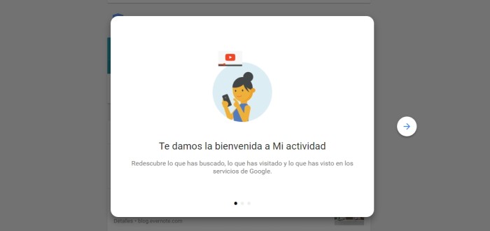 Mi actividad google
